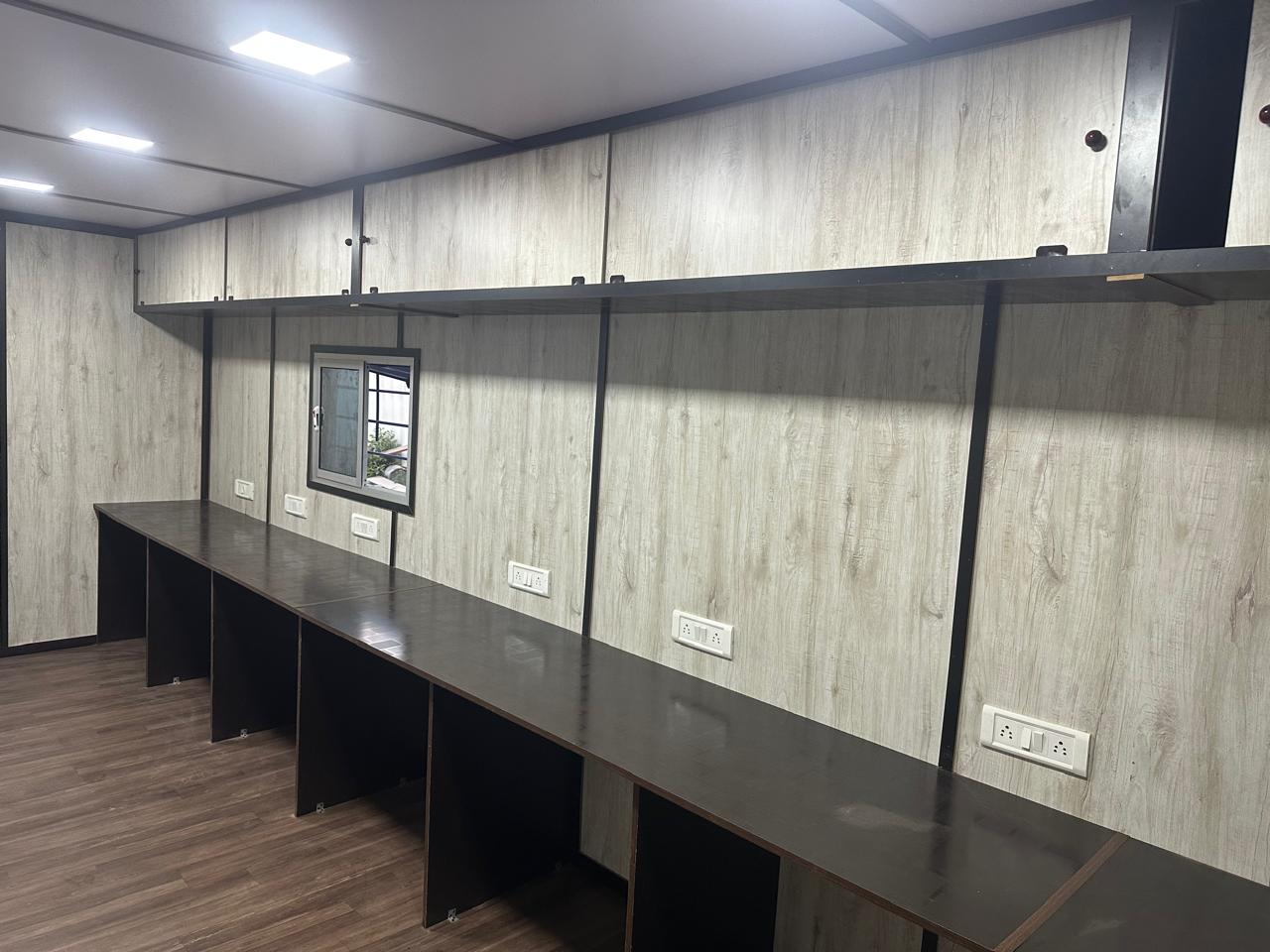 Container home in mountain setting